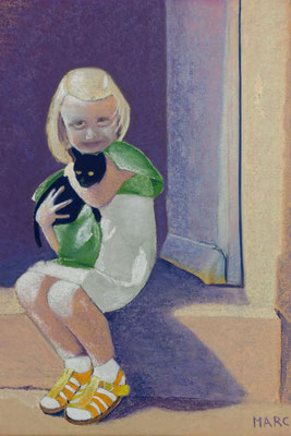 Fabi et son chat