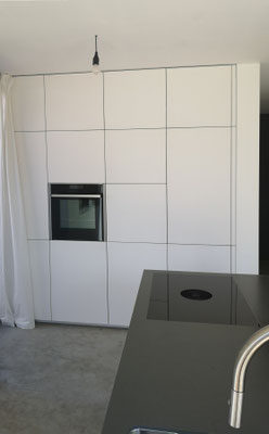 Küche Modern Schwarz Weiß Matt