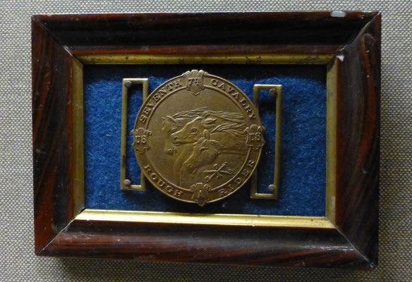 Originalexponat Gürtelschließe der 7th Cavalry    COPYRIGHT: Thomas Merbt 