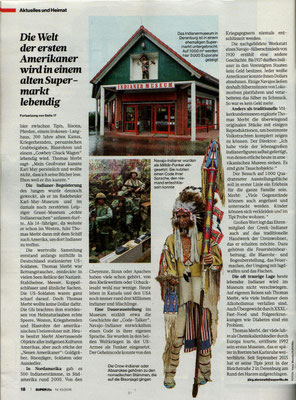 Indianermuseum Derenburg in der SUPERillu Bericht von joerg.abromeit@superillu.de   FOTOS: Yorck Maecke/SUPERillu