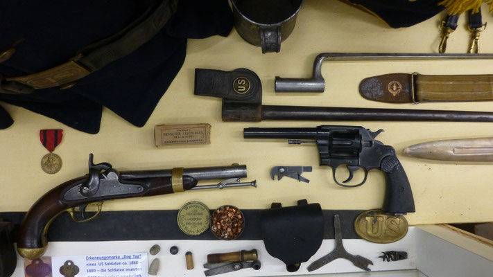 Originalexponate der US Army 1840-1870       Aus der Zeit der Indianerkriege       COPYRIGHT: Thomas Merbt 