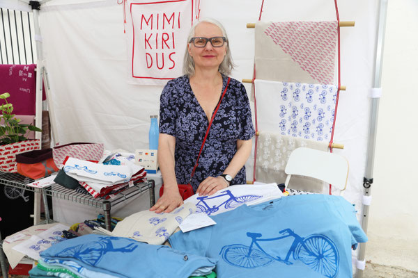 Barbara Pilz - Stoffdruck Mimikiridus 