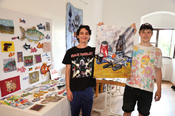 die jungen Künstler Sigmund Hutter und Bugra Ates zeigen Filzkunst