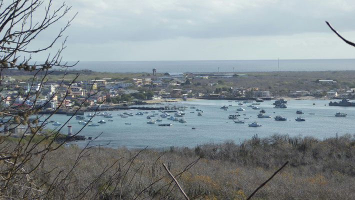 Blick auf San Cristobal Downtown