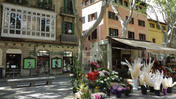 Flanierpromenade Rambla, Palma, Mallorca