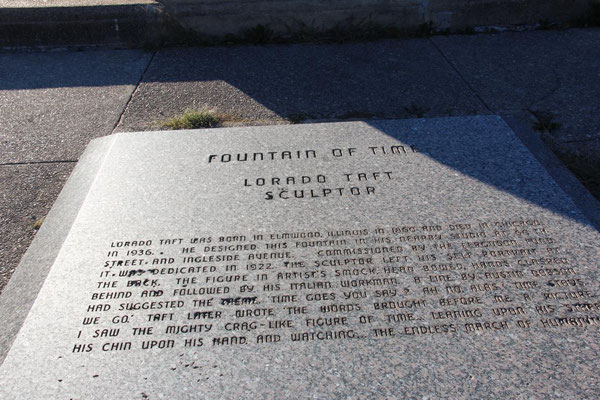 Fountain of time, Hyde Park, Chicago, USA