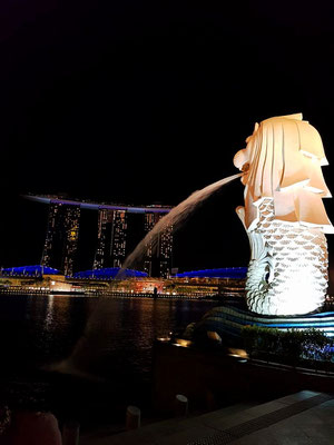 Hotel Marina Bay Sands, Merlion, Singapur