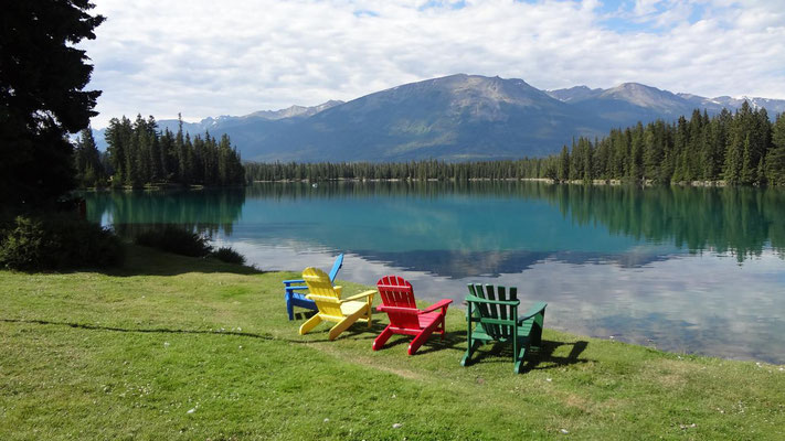 Lac Beauvert, The Fairmont Jasper Park Lodge, Jasper National Park, Kanada