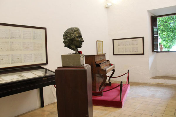 Kloster, Räume Frédéric Chopin und George Sand, Valldemossa, Mallorca