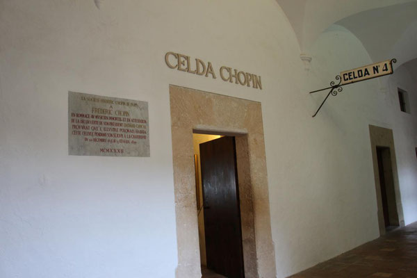 Kloster, Räume Frédéric Chopin und George Sand, Valldemossa, Mallorca
