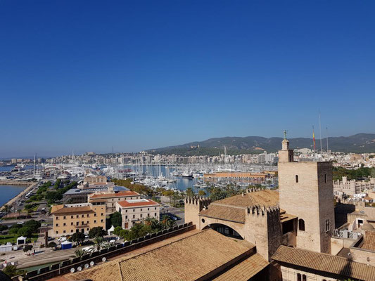 Dachterrasse, Kathedrale La Seu, Palma, Mallorca