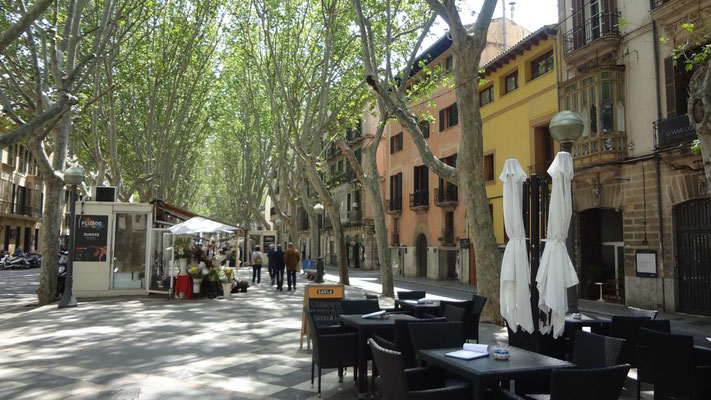 Flanierpromenade Rambla, Palma, Mallorca