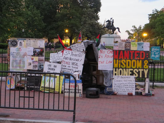 Demonstration vor dem Weißen Haus, Washington, USA