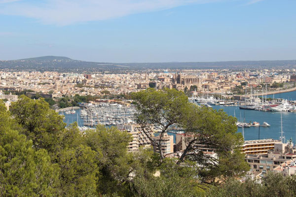 Blick vom Castell de Belver, Palma, Mallorca