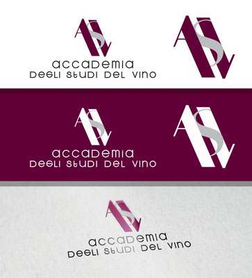 Accademia degli Studi del Vino Logo - It is my personal work for an existing business where I work as a graphic and web designer - copyright