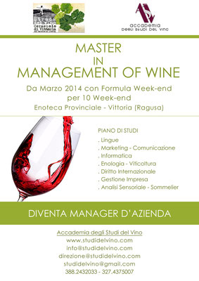 Master in Management of Wine Flyer - Copyright 2014
