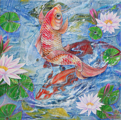 Jumping carp, Leaping koi