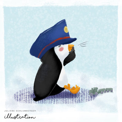 Illustration Juliane Schlumberger Pinguin