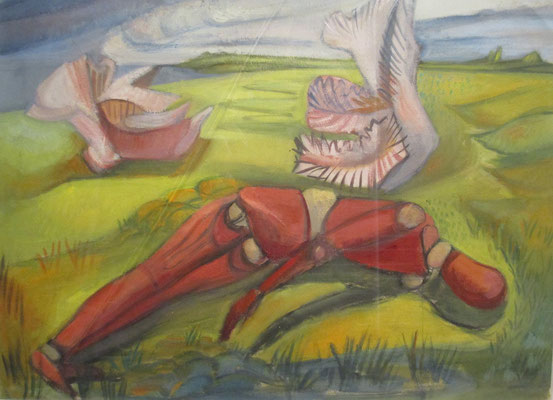 Pop en schelpen (Parijs, ca. 1939), olieverf, 37x45 cm