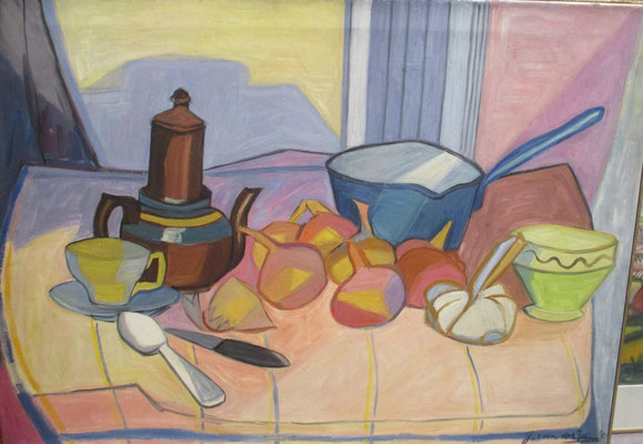 Stilleven (Parijs, 1950), olieverf, 91x66 cm