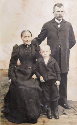 Minna, Paul und Otto Siebeck ca. 1910