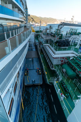 AIDAnova bei der LNG-Betankung | © AIDA Cruises