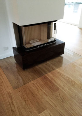 Eingelassene Glasplatte ©Parkettwelt Adendorf