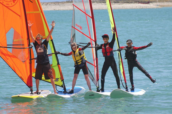 Windsurfen Kurs Juniorsegler Gruppensport Kindergruppe Sommerferien Surfingfun