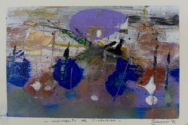 Moments de l'intuition, 2016, tecnica mista, 19 x 13 cm