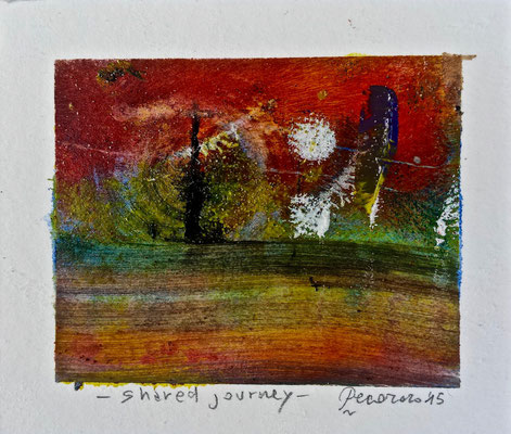 Shared journey, 2015, tecnica mista, 12 x 10 cm