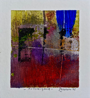 Aufsteigend, 2015, tecnica mista, 10,5 x 11,5 cm