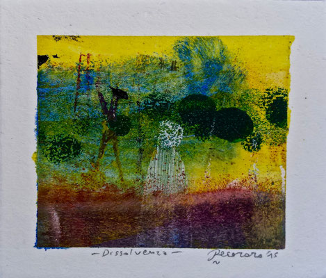 Dissolvenza, 2015, tecnica mista, 12 x 10 cm