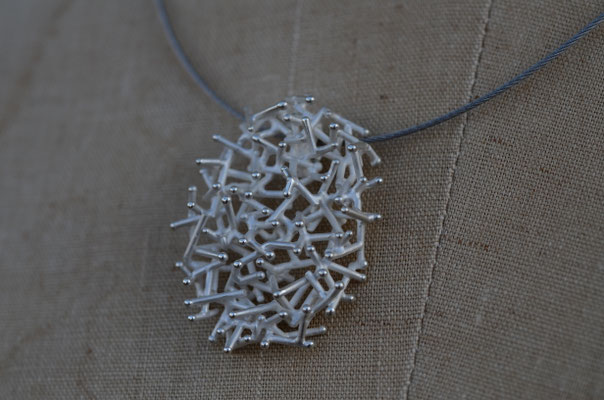 Necklace #5 .                      Material : silver 925 / Size : 40mm × 30mm