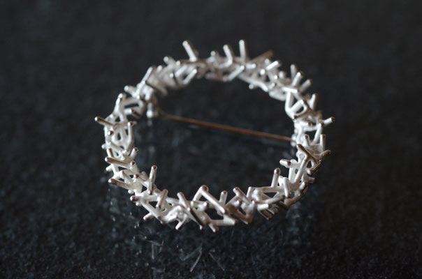 Brooch #2 .                      Material : silver 925 / Size : 50mm × 50mm
