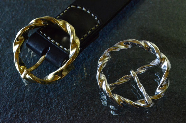 Buckle #12.13 .           Material : brass . silver 925 / Size : 58mm × 58mm