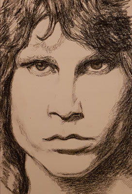 Jim Morrison (The Doors), Kohle auf Papier