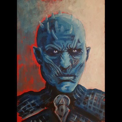 Nachtkönig (Game of Thrones), Acryl auf Papier