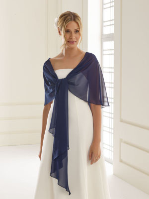E13 - Chiffon - Fb. blau - Einheitsgröße