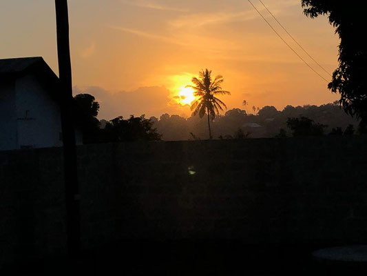 Sonnenuntergang in Kibaha
