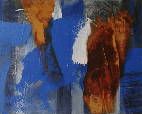Acryl und Rost auf Leinwand 80x100cm, nicht mehr erhältlich
