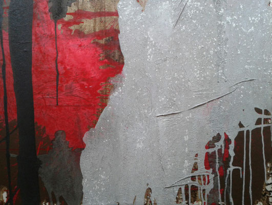 Acryl und Asche auf Leinwand 80x100cm, nicht mehr erhältlich