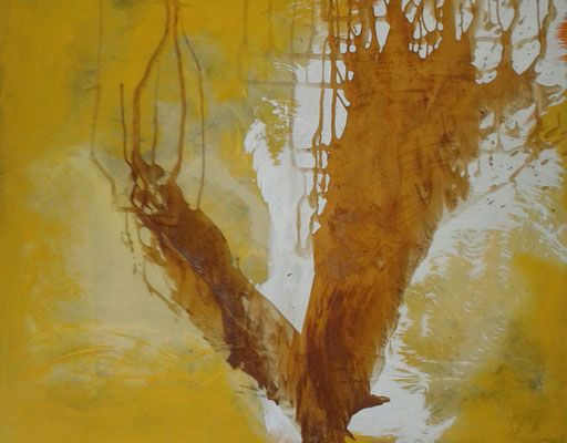 Acryl und Rost auf Leinwand 80x100cm