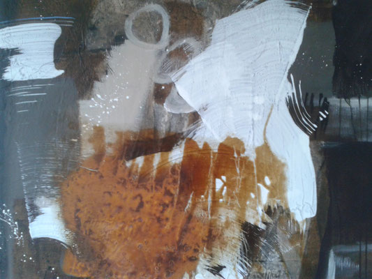 Acryl und Rost auf Leinwand 80x100cm, nicht mehr erhältlich