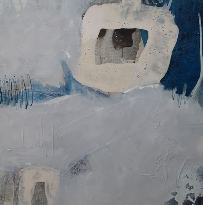 Collage, Acryl auf Leinwand 80x80cm, nicht verfügbar