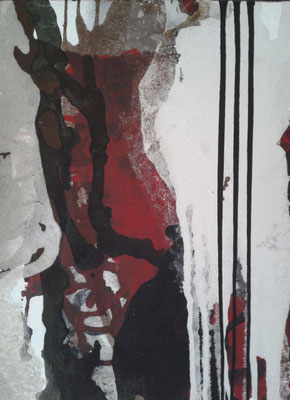 Acryl und Asche auf Leinwand 70x50cm, nicht mehr erhältlich