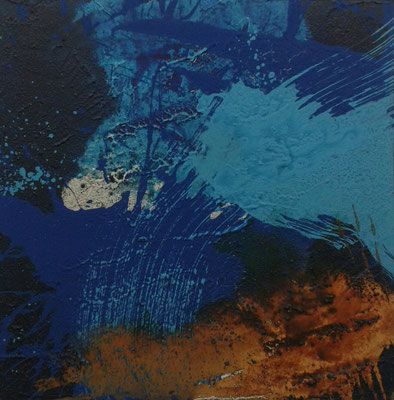 Acryl und Rost auf Leinwand 60x60cm, nicht mehr erhältlich