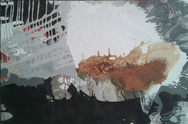 Acryl, Asche und Rost auf Leinwand 80x120cm, aktuell nicht verkäuflich
