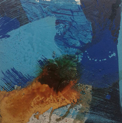 Acryl und Rost auf Leinwand 60x60cm, nicht mehr erhältlich