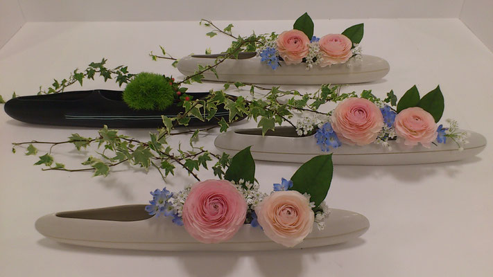 花・いけ花・教室 生け花教室(いけばなきょうしつ)』 7月期(がつき)の生け花教室