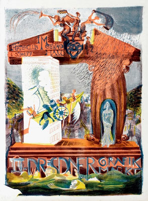 2. Dresdner Graphikmarkt Plakat - Andreas Dress